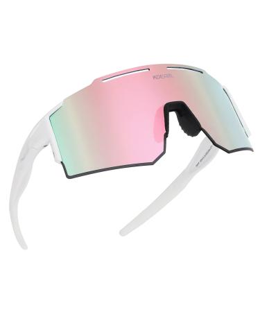 ZEMFAY Sports Polarized Sunglasses Men Women,UV400 Cycling Glasses Windproof Goggles for Driving Running Golf Eyewear C10