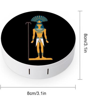 Portable Ancient Egyptian God Contact Lens Travel Kit - Cute Contact Box with Mirror for Daily Use - Buy Online on GoSupps.com