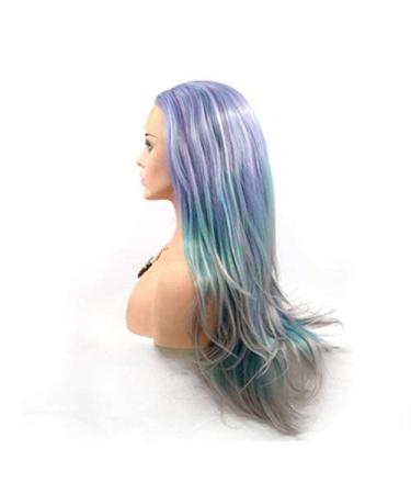 BGHJUE Gradient Synthetic Lace Front Wig - Heat Resistant Long Hair for Halloween & Disco | Natural Style Hairpieces - Buy Online on GoSupps.com