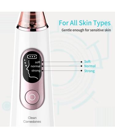 QINERSAW Blackhead Remover Pore Vacuum Electric Facial Pore Cleaner 3 Modes Blackhead Pimple Extractor Kit with 4 Suction Heads & Ergonomics Handle for Facial Skin - Buy Online on GoSupps.com