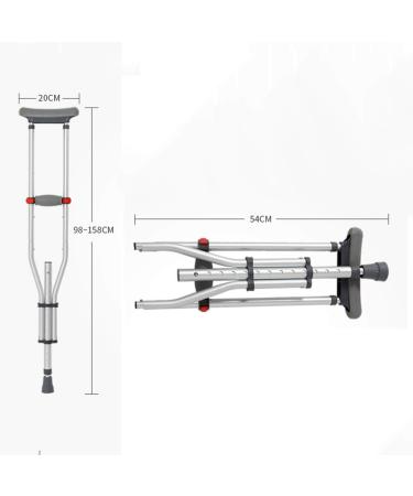 Underarm Crutches are Soft The Adult Crutches are Lightweight Handicapped Walker Adjustable Thickening and The Underarm Pads are Comfortable and Non-Slip Beautiful Scenery Bathing in Sunlight - Buy Online on GoSupps.com