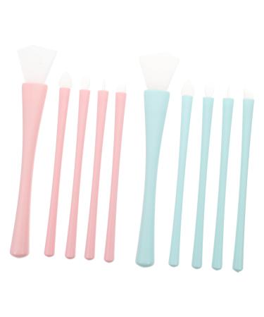 Ipetboom 2 Sets Silicone Makeup Brush Lip Skincare Brush for Mud Eye Makeup Applicator Silicone Facial Mask Brush Eyeliner Applicator Silica Gel Eyeliner Brush Lips