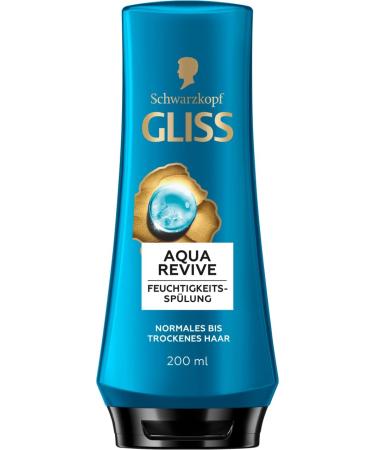 handle Gliss Conditioner Aqua Revive 2 x 200 ml hair conditioner with hyaluron complex and seaweed for normal to dry hair provides an extra portion of moisture and a healthy shine 200 ml 2er Pack - Buy Online on GoSupps.com