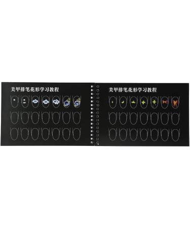 Nail Art Practice Template Learning Book Manicure Drawing Painting Exercise Tool with A Variety of Patterns for Beginners (Paibihua) - Buy Online on GoSupps.com