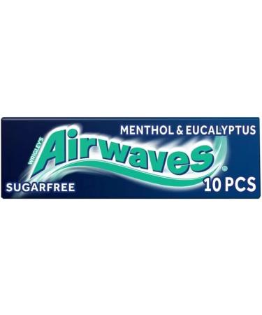Wrigley's Airwaves Menthol & Eucalyptus Chewing Gum (5 Packets) Helps keep Teeth Clean And Mouth Fresh - Buy Online on GoSupps.com