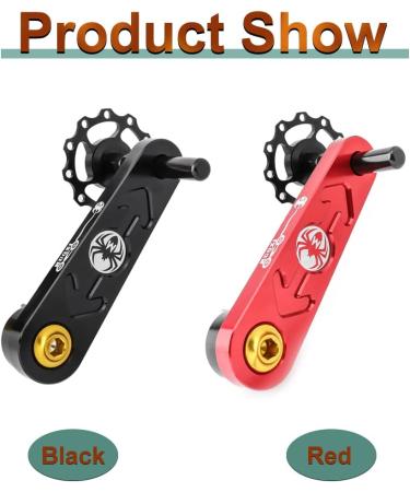 MUQZI Single Speed Chain Tensioner - Aluminum Alloy Adjustable Guide for MTB Road Cycling - Black - Buy Online on GoSupps.com