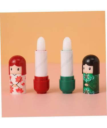 Lip Balm Doll Shaped 24 Lips Repair Moisturizer Lip Care Lip Balm for Remove Dead Skin Nourishing (1 Box). - Buy Online on GoSupps.com