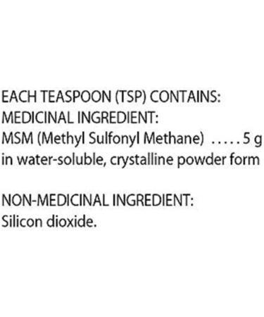 Flora - MSM - Methyl Sulfonyl Methane Vegan Patented and Clinically-Researched (300 gram Powder) 300 g (Pack of 1) - Buy Online on GoSupps.com