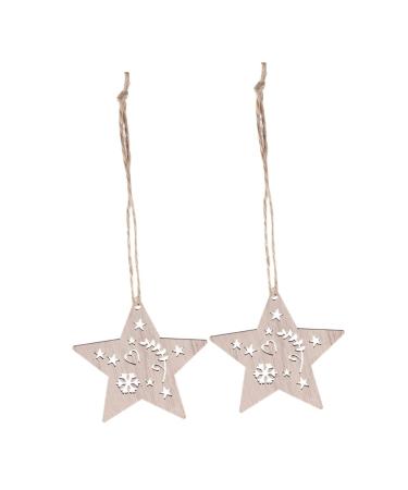 Zerodeko 10 Pcs Wood Crafts Wood Disc Ornaments Christmas Hanging Plaque Car Decorations Embellishments Christmas Decorations Natural Wood Slices Platinum Bamboo Christmas Tree