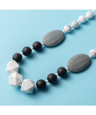 Bhehean 2PCS Baby Teething Necklace Set | Sensory Nursing Jewelry for Mom & Baby | Teether Toys for Infants | Baby Shower & Birthday Gift - Buy Online on GoSupps.com