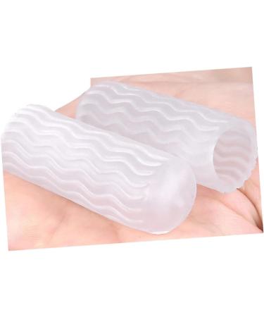 Silicone Toe Sleeves 5 Pairs - Pinky Toe & Thumb Protector Set | Transparent Gel Toe Covers for Sports & Protection - Buy Online on GoSupps.com