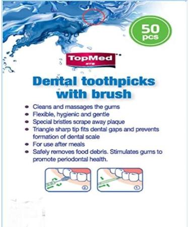 Toothpicks with Mirror - 100 Pieces (2 Boxes x 50) | Color May Vary | International Shipping Available - Buy Online on GoSupps.com