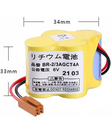 Buy 3-Pack BR-2/3AGCT4A 6V 4400mAh Replacement Battery for FANUC CNC System - Non-Rechargeable International Shipping Available - Buy Online on GoSupps.com