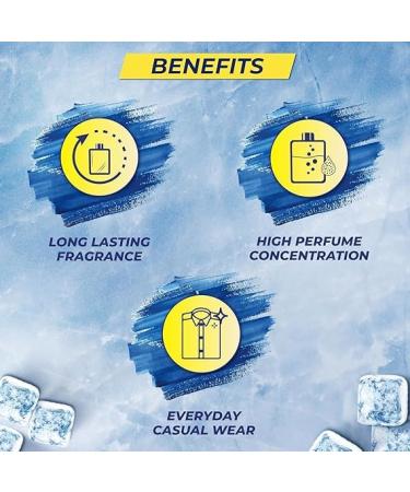 Ice Perfume for Men 100ml|Citrusy Long Lasting Perfume for Men|Gift for Men|Best Everyday Fragrance - Buy Online on GoSupps.com