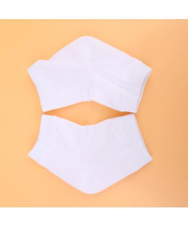 FOMIYES 4 Pairs Rough Calluses Socks Gel Foot Socks Heel Sleeves Protectors Heel Protector Socks Feet Repair Socks Cracked Heel Socks Gel Socks Men and Women White Anti-Crack Ankle Socks - Buy Online on GoSupps.com