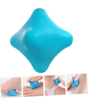 Frcolor Silicone Massage Ball - Vibrating Neck & Muscle Knot Remover - Hexagonal Yoga Roller - 5.7cm Blue - Buy Online on GoSupps.com