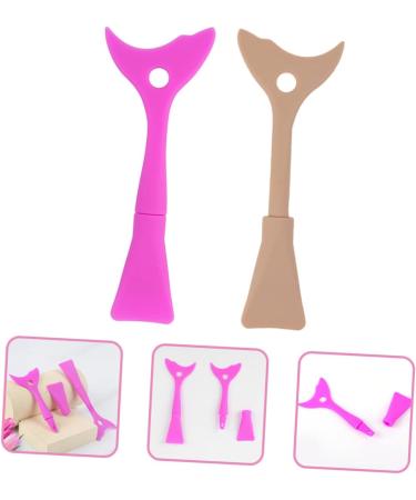 FRCOLOR 2pcs Baffle Eyelash Applicator Para Separator Makeup Lash Stencil Brush Tool Multi-purposes - Buy Online on GoSupps.com