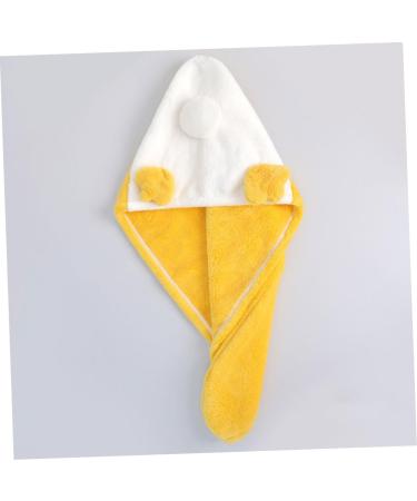 Amosfun Coral Fleece Dry Hair Hat Hair Drying Tool Girls Hat Face Washing Girl Hat Wet Hair Dry Wraps Microfiber Hair Drying Hat Bath Hat Quick Hats Dry Hair Bag Take a Bath Yellow Yellow 52x23cm - Buy Online on GoSupps.com