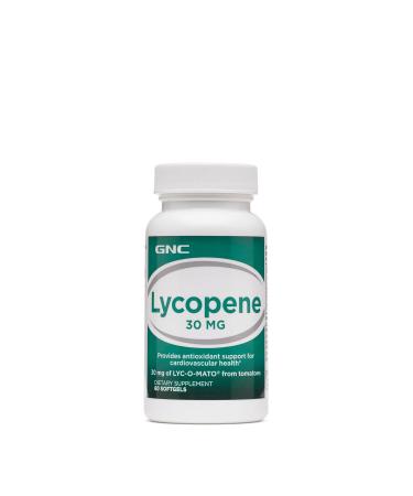GNC Lycopene 30mg, 60 Softgels, Supports Cardiovascular Health 60 Count (Pack of 1)