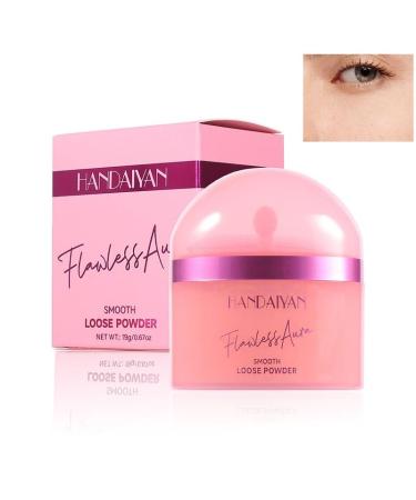 Free Face Powder, Pink Translucent Fixing Powder, Mattifying Fixing Powder, Oil Control & Long Lasting Loose Powder, Absorbs Sebum, Fades Blemishes