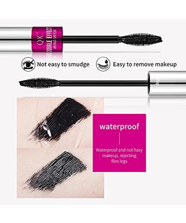 3PCS Brown 4D Silk Fiber Mascara Set - Waterproof, No Clumping, Long-Lasting - 2 in 1 Mascara, Eyeliner & Eyebrow Pencil for Natural-Looking Thickening Effect - All Day Stay - Buy Online on GoSupps.com