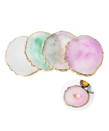 ccHuDE 1 Pcs Resin Nail Art Cosmetic Mixing Palette Nail Gel Polish Colors Mixing Pallet Painting Makeup Palette Tray - Buy Online on GoSupps.com