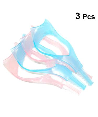Lurrose 3Pcs 3-in-1 Eyelash Tools Set | Mascara Shield Applicator Guide & Comb | Perfect Cosmetic Tool for Women & Girls - Random Colors | International Shipping Available - Buy Online on GoSupps.com