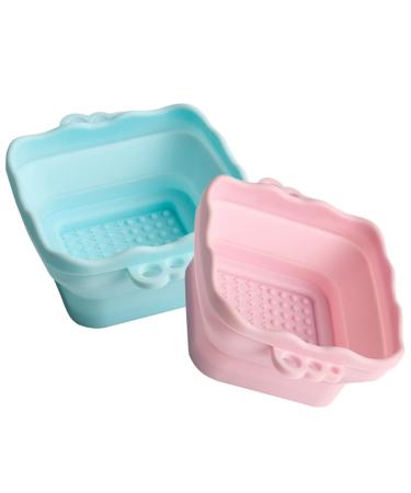 2pcs of makeup brush makeup brush cleaning mat silicone brush cleaner makeup brush drying hanger makeup brush cleaning pad make up portable Miss Silica gel carpet