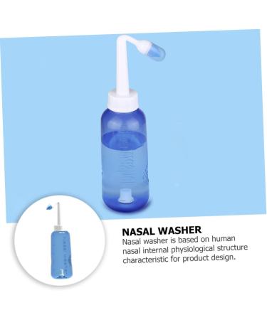 Healvian 2pcs Nasal Wash Bottles for Sinus Relief - Household Plastic Sinus Rinse Irrigator for Allergies and Congestion - Buy Online on GoSupps.com
