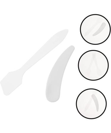 OHPHCALL 30 Pcs Small Crescent Cream Spoon Face Cream Spatula Mini Small Mini Makeup Spatula Plastic Pp 8x1.5x0.1cmx3pcs Transparent Colorx3pcs - Buy Online on GoSupps.com