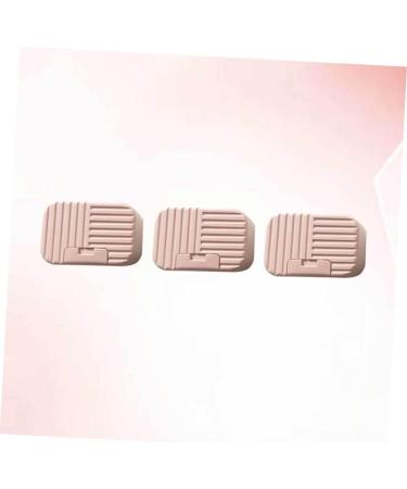 Ciieeo 3pcs Box Soap Case Practical Soap Dish Travel Soap Dish To Go Containers with Lids Soap Dish Drain Portable Soap Sealable Containers Soap Container Pink Clamshell Thicken Bath Soap Pink 8*11cm - Buy Online on GoSupps.com
