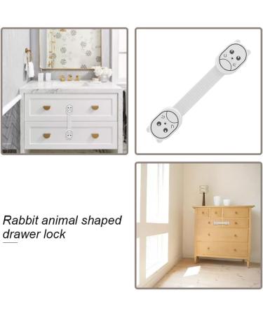 4 Pcs Child Safety Locks Multifunctional Baby Proofing Cabinet Locks Strong Adhesive Baby Strap Locks for Cabinets Drawers Toilet Fridge - Buy Online on GoSupps.com