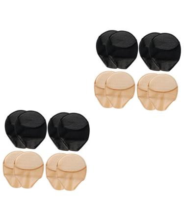 Beaupretty 8 Pairs Half Socks Heel Protector Wear-Resistant Metatarsal Pads Toe Protectors Non Socks Outdoor Accessories Compact Toe Socks Foot Supply High Heels Forefoot Pad Women's Lace Net