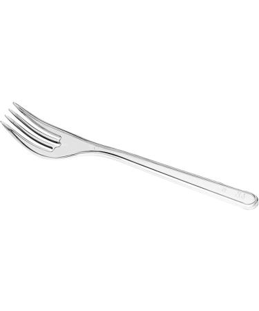 TashiBox Heavyweight Clear Plastic Cutlery Set - 100 Forks + 50 Spoons - Buy Online on GoSupps.com