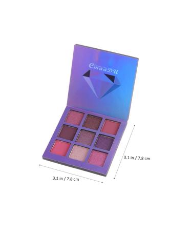 Angoily 9 Purple Metallic Eye Shadow Palette - Shimmer & Light Powder Makeup | International Shipping - Buy Online on GoSupps.com