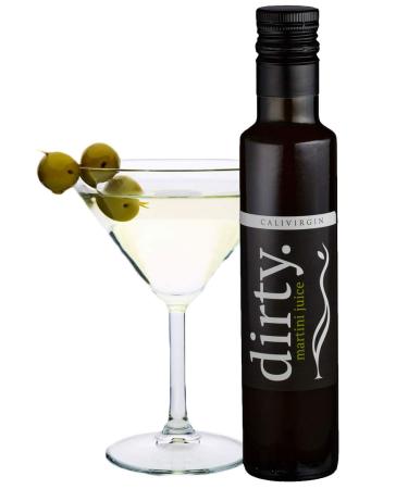 Calivirgin Dirty Martini Mix - Uses Certified Organic Olive Brine - All-Natural Dirty Martini Juice From Handpicked California Olives - No Preservatives Original 8.45 Fl Oz (Pack of 1)
