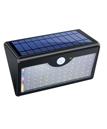 Solar Light Outdoor Wall Yard Garden Light Landscape Lighting Outdoor Street Wall Light Balcony Patio Pathway Lighting (Color : Black Shell) (Black Shell)