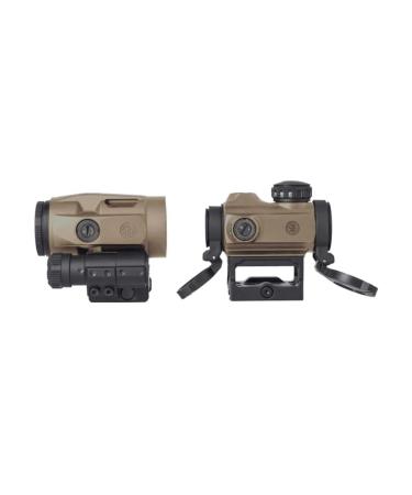 SIG SAUER Romeo-MSR FDE Compact Red Dot Sight and Juliet3 Micro Ultra-Compact Lightweight Waterproof Magnifier Combo Kit (SORJ72011)