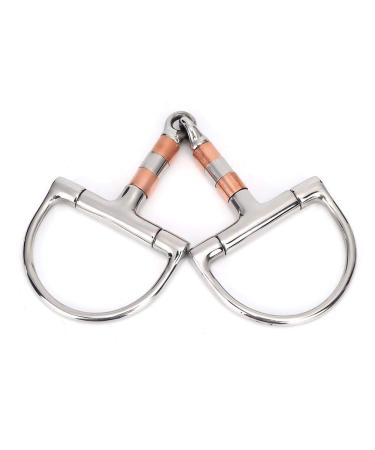 Snaffle Bit Stainless Steel Bit Snaffle Horse Tool All Purpose Ring Snaffle Bit Mouth with Copper Amp SS Rollers