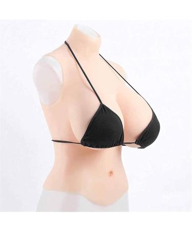 Knobco High Collar Realistic Silicone Breast Forms - G Size White Skin | Perfect for Mastectomy Weddings Halloween & Cosplay - Buy Online on GoSupps.com