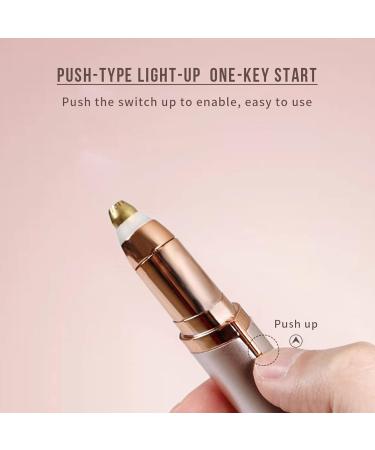 Buy Pain-Free Eyebrow Trimmer & Face Hair Remover for Women - Electric Facial Razor in Rose Gold | International Shipping - Buy Online on GoSupps.com