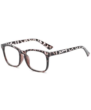 Jingshubo anti-blue reading glasses Blue light filter glasses computer glasses gaming bluight filter reading glasses for women men 2.5x diopttria leopard