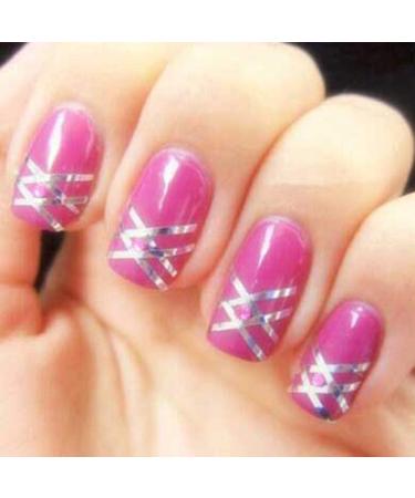 PULABO Nail Art Stickers Decals Nail Art Design DIY Nail Art Tips DIY Decals for Women Ladies 30 Kinds Mixed Colors Durable - Buy Online on GoSupps.com