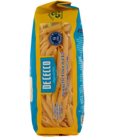  Italian Gourmet E.R. Pack of 24 De Cecco 100% Italian pasta pieces: Pennette Lisce No. 140 500g + Italian Gourmet Polpa 400g - Buy Online on GoSupps.com