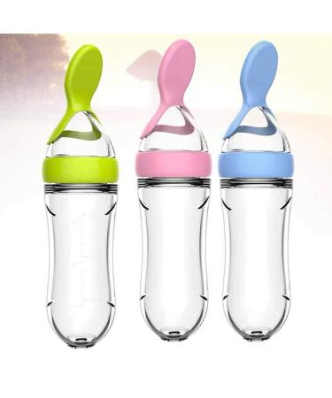 Milist Baby Food Feeder Set - Silicone Pacifier Feeder & Squeeze Spoon for Infants & Toddlers | 3-Piece Dietary Supplement Set - Buy Online on GoSupps.com