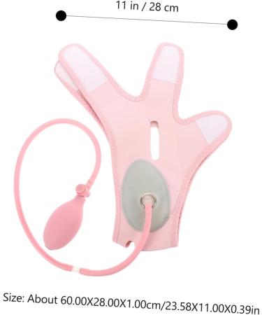 Baluue 1pc Inflatable Face Strap Face Lifting Bandage Face Strap Double Chin Face Shaper Band Pink Fabric - Buy Online on GoSupps.com