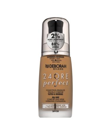 Deborah Group Srl Deborah Milano Liquid Makeup 24 Hour Perfect Moisturizing SPF 20 No 33 Gold 300 ml 1