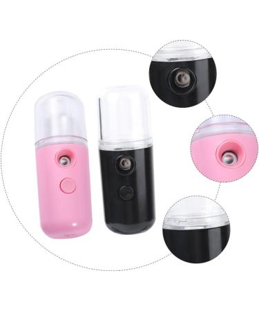 AUTSUPPL 2pcs Spray Hydrating Apparatus Face Cleaner Spa Cleaner Bottle Nano Mist Sprayer Black Plastic - Buy Online on GoSupps.com