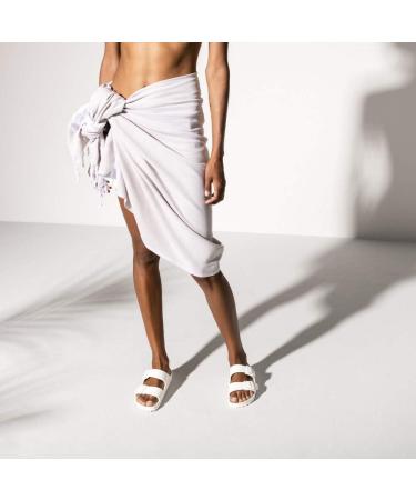 Buy Birkenstock Arizona-Birkibuc Unisex Sandals - White (Size 8-8.5 Narrow Women / 6-6.5 Narrow Men) - International Shipping Available - Buy Online on GoSupps.com