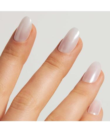 Doonails Soft Gel Press-On Nails 30 Set - Milkshake Rounded Chrome White Full Cover - Salon Quality Medium Natural Fit Fake Nails - Buy Online on GoSupps.com